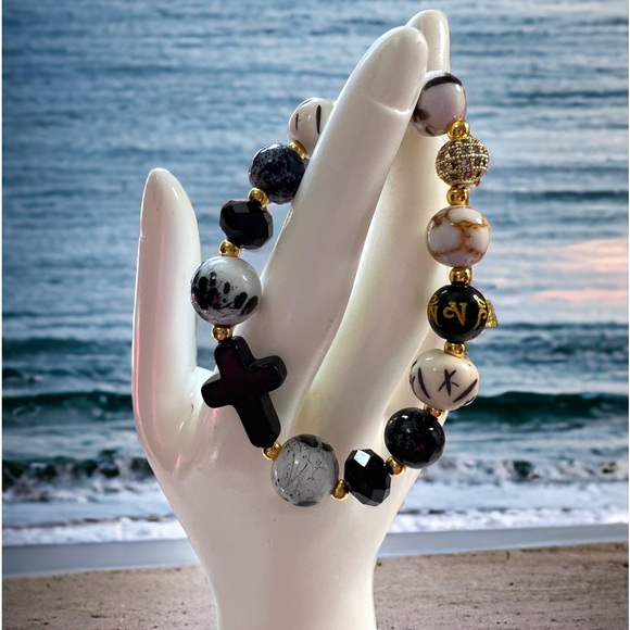 Jewelry - Black Cross Bracelet
